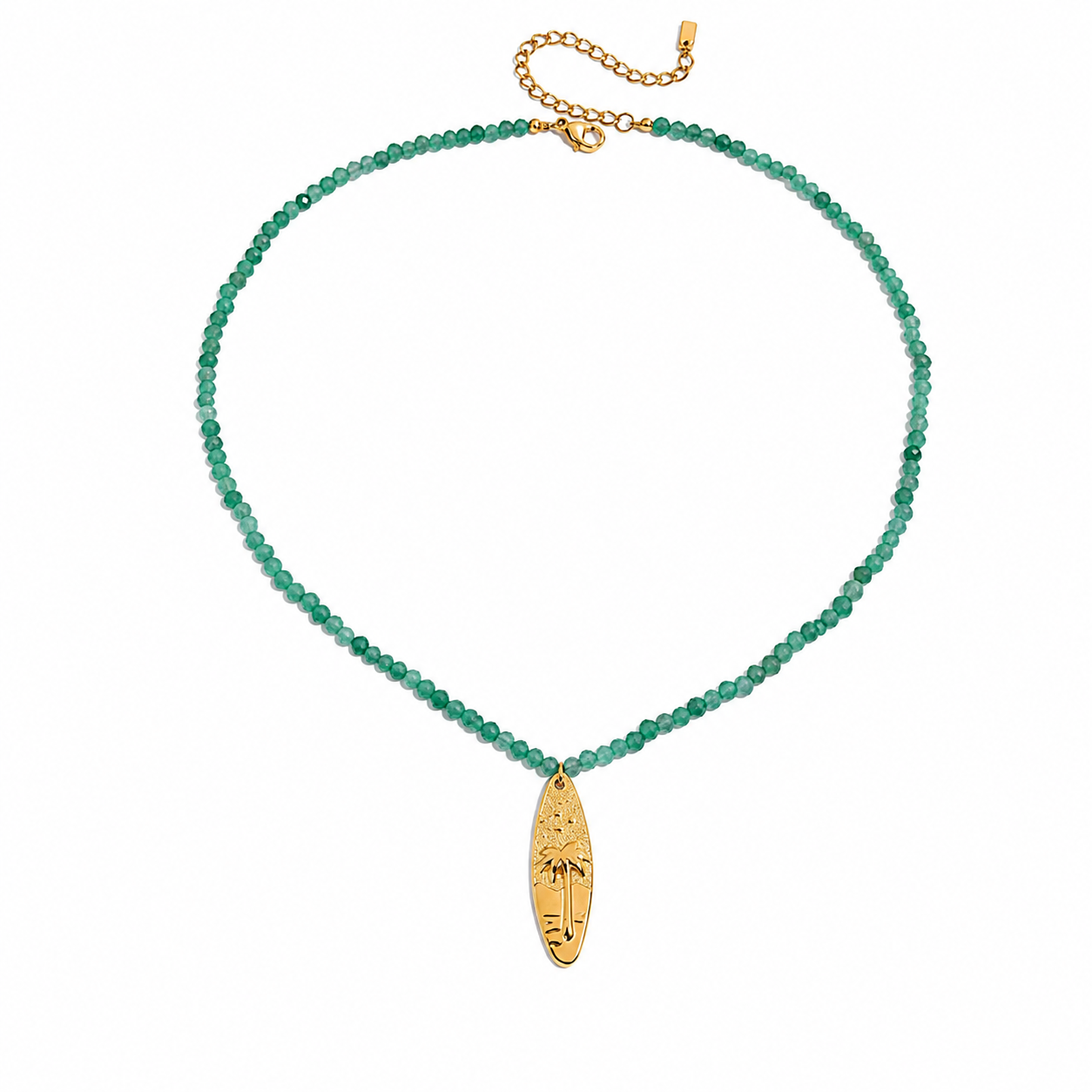 Collane Summer - chiusure e charms in acciaio inossidabile placcato oro 18k PVD - perline e perle