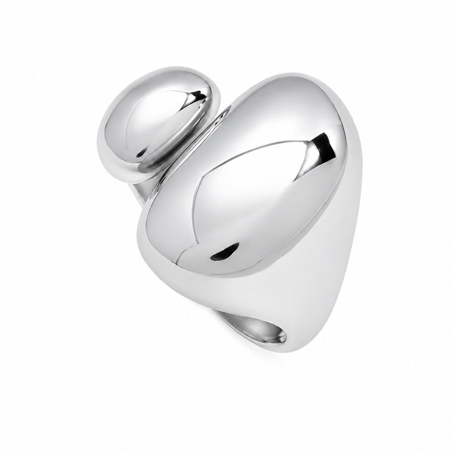 Anello Bomber - acciaio inossidabile - regolabile