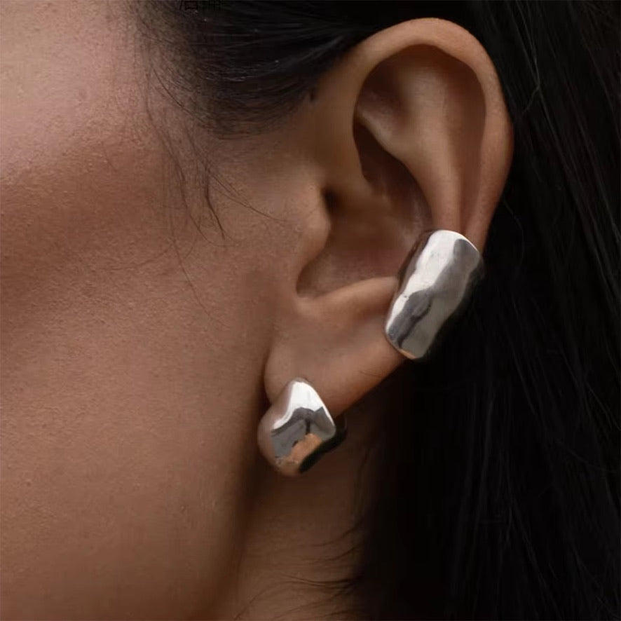 Earcuff Iconize - acciaio inossidabile placcato oro 18k PVD - disponibile anche in silver