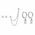 Set orecchini Luxoria - acciaio inossidabile - zirconi