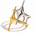 Anello Multi Star - acciaio inossidabile e acciaio inossidabile placcato oro 18k PVD - misto gold e silver