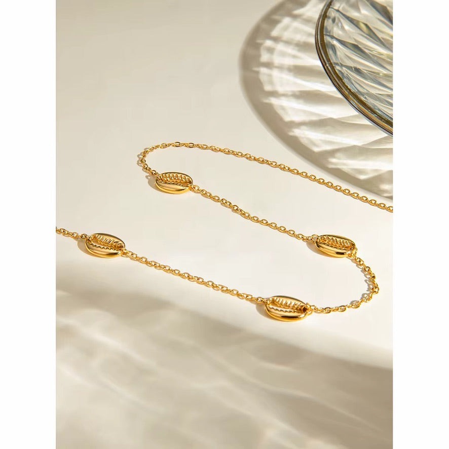 Collana Coquille - acciaio inossidabile placcato oro 18k PVD