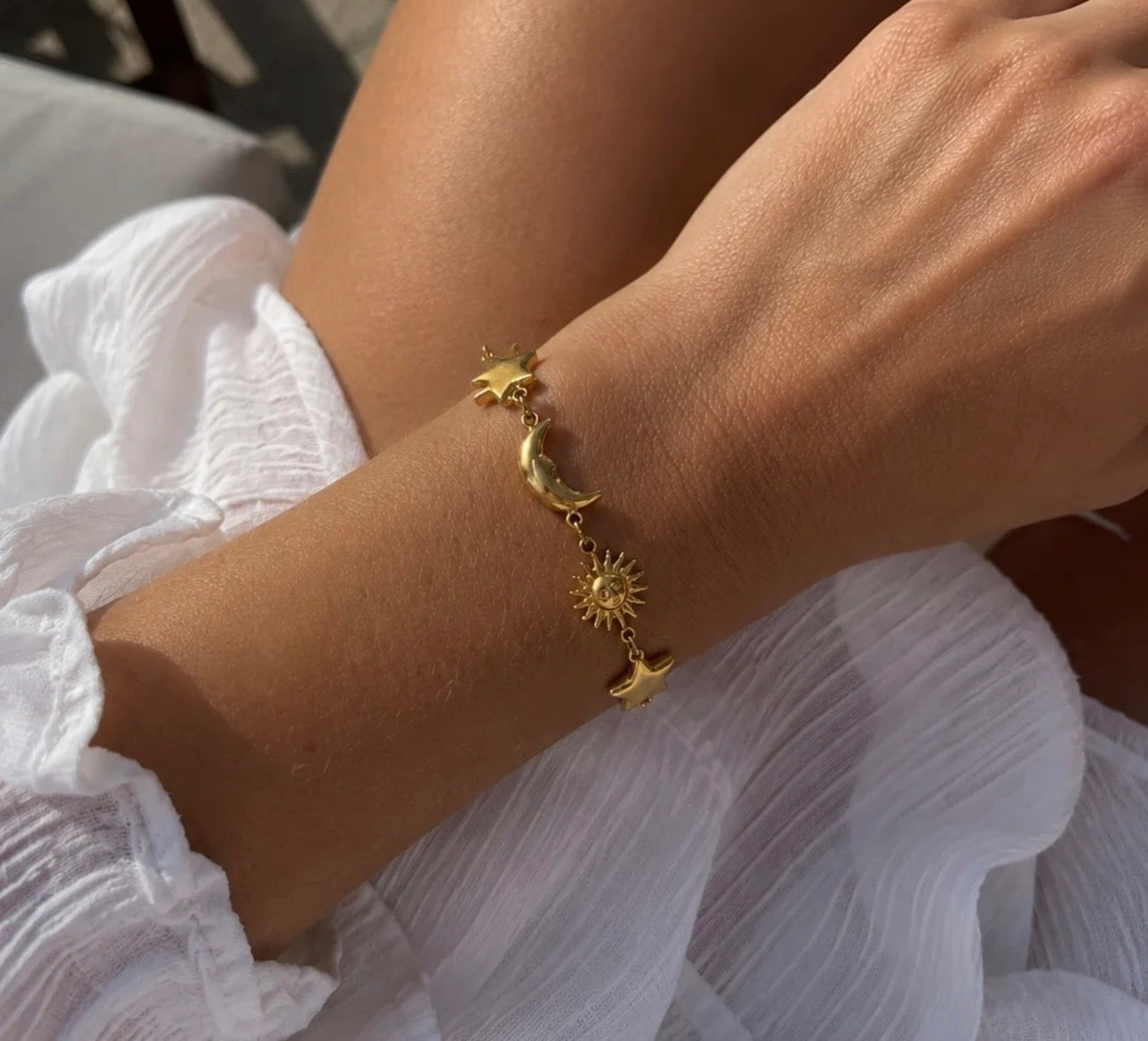 Bracciale Alchimia - acciaio inossidabile placcato oro 18k PVD - disponibile anche in silver