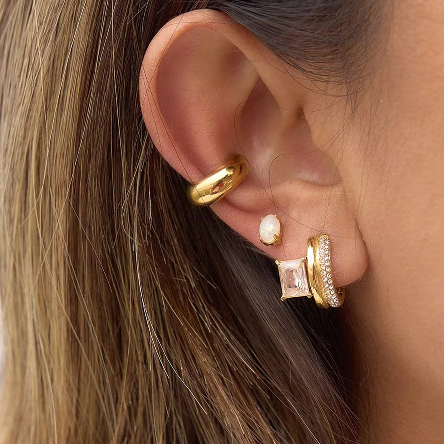Earcuff Bunny - acciaio inossidabile placcato oro 18k PVD