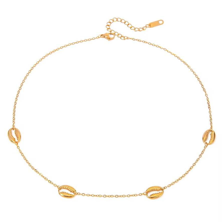 Collana Coquille - acciaio inossidabile placcato oro 18k PVD