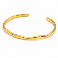 Bracciale Minimal - acciaio inossidabile placcato oro 18k PVD - disponibile in due misure - disponibile anche in silver