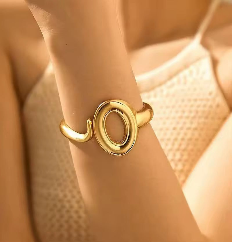 Bracciale Cabaret - acciaio inossidabile placcato oro 18k