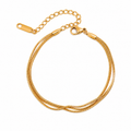 Bracciale Basic But Icon - acciaio inossidabile placcato oro 18k PVD