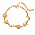 Bracciale Alchimia - acciaio inossidabile placcato oro 18k PVD - disponibile anche in silver