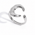 Anello moon - acciaio inossidabile - regolabile