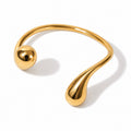 Bracciale Fluiditè - acciaio inossidabile placcato oro 18k PVD - disponibile anche il silver