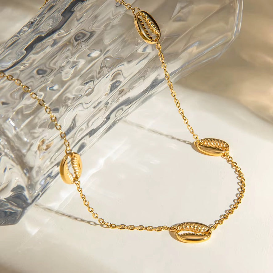 Collana Coquille - acciaio inossidabile placcato oro 18k PVD