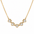 Collana Amour - acciaio inossidabile placcato oro 18k PVD - zirconi incastonati