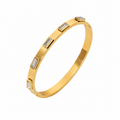Bracciali Imperium - acciaio inossidabile placcato oro 18k PVD - zirconi - disponibile in diverse varianti