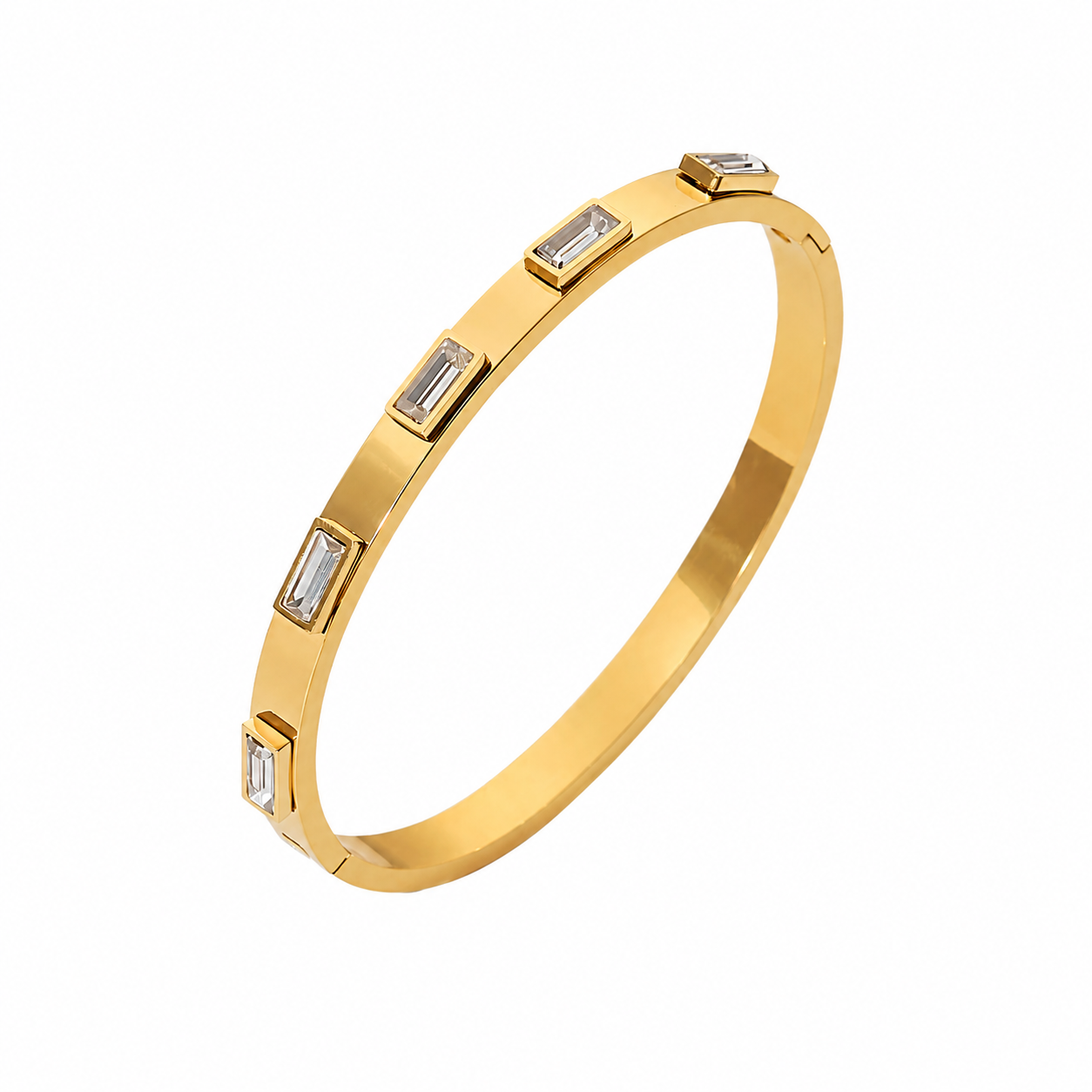 Bracciali Imperium - acciaio inossidabile placcato oro 18k PVD - zirconi - disponibile in diverse varianti