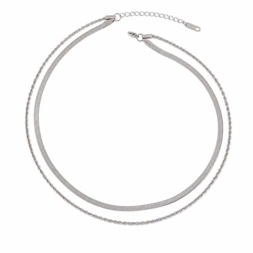 Collana Regalia - acciaio inossidabile - doppia collana