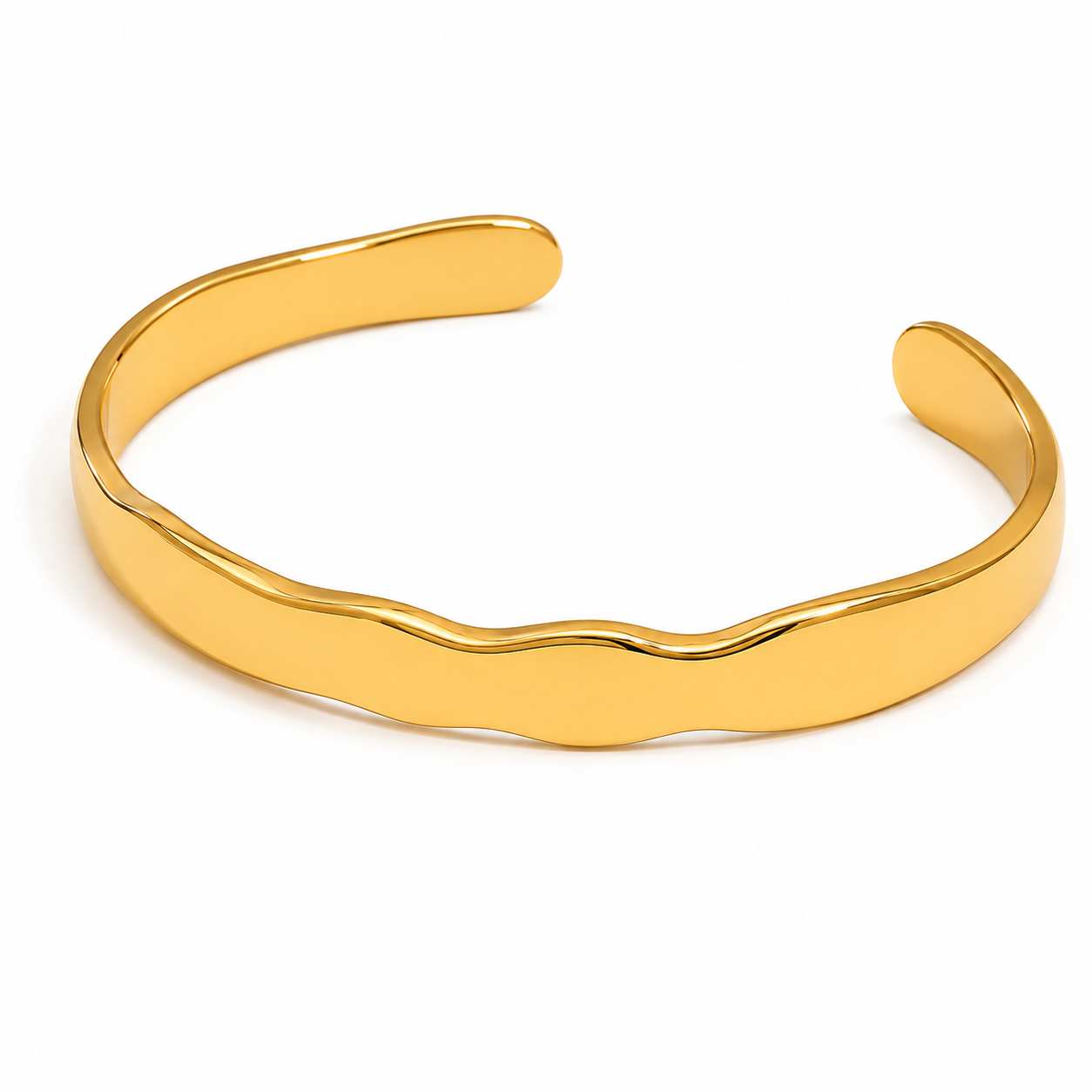 Bracciale Minimal - acciaio inossidabile placcato oro 18k PVD - disponibile in due misure - disponibile anche in silver