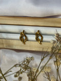 Orecchini nodo, placcati oro 18k