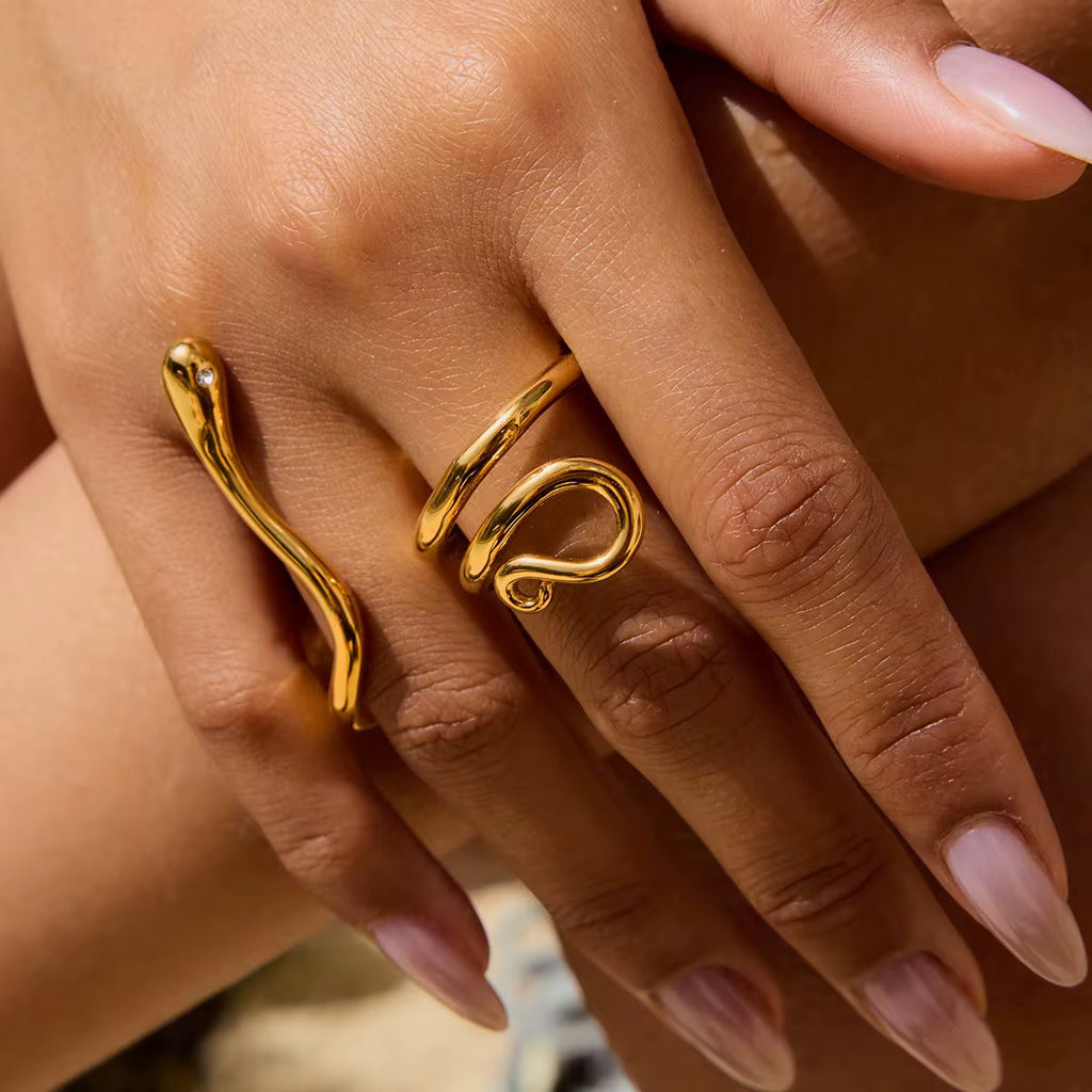 Anello double snake