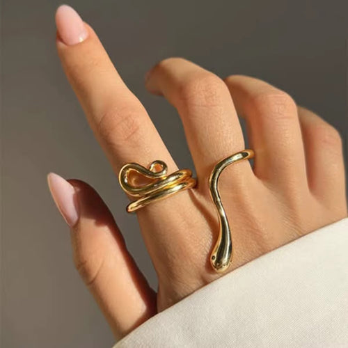 Anello double snake